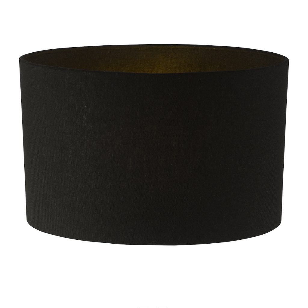 a black oval lampshade