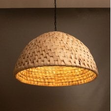 ABACA Large Rattan Ceiling Pendant | Sustainable Lighting