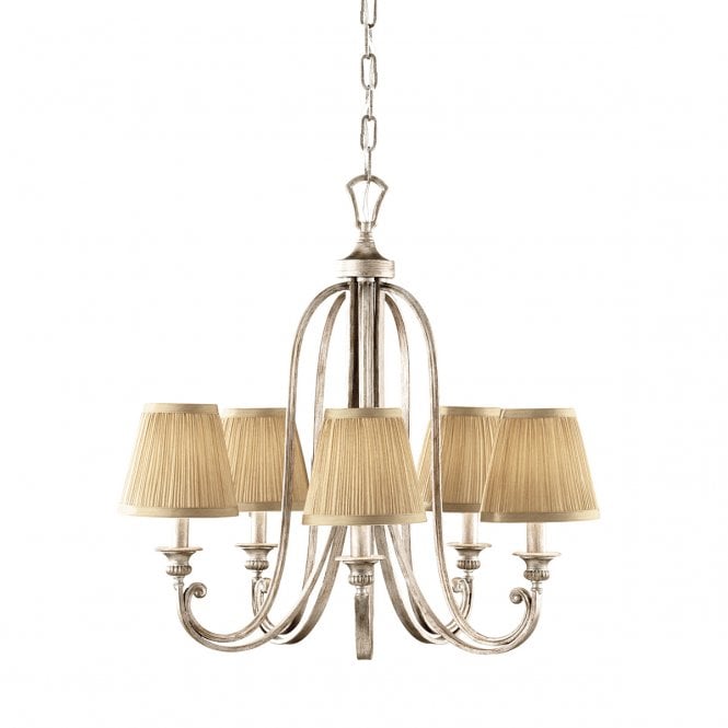 ABBEY traditional Edwardian 5 light chandelier