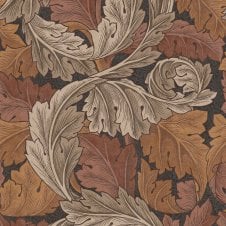 Acanthus Burnt Orange Orange Wallpaper