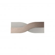 ADA brushed brown and frosted white LED wall light with 3 year warranty