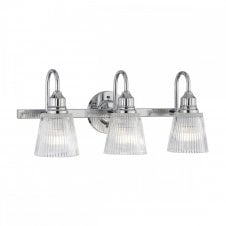 LED bathroom wall light chrome