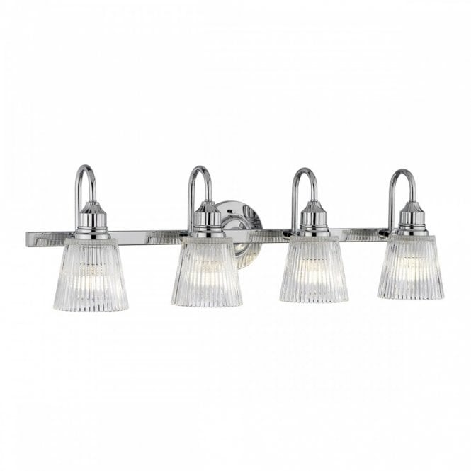 ADDISON 4 Light Wall Light Polished Chrome Bathroom Rated IP44