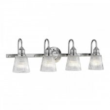 ADDISON 4 Light Wall Light Polished Chrome Bathroom Rated IP44