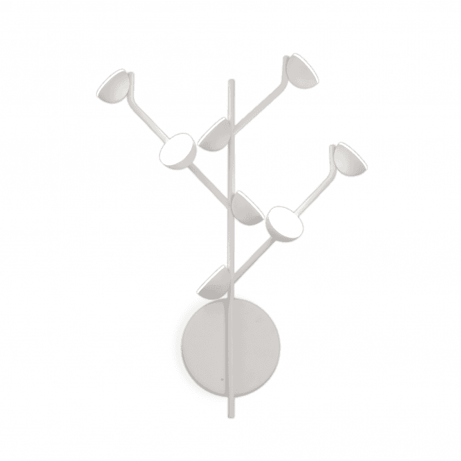 ADN contemporary 8 light LED wall light in a white finish