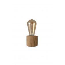 Rustic Modern Table Lamp in Natural Wood