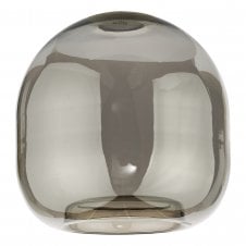 Aiden Easy Fit Ceiling Shade Domed Smoked Glass 20cm
