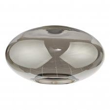 Easy Fit Oval Ceiling Shade in Smoked Glass