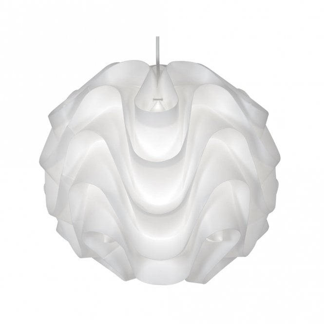 AKARI Large Easy Fit Ceiling Pendant Shade in Glossed White