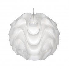 AKARI Large Easy Fit Ceiling Pendant Shade in Glossed White