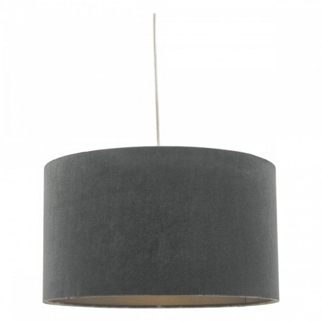 AKAVIA grey fabric easy fit pendant shade