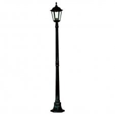 ALEX black aluminium garden lamp post light IP44