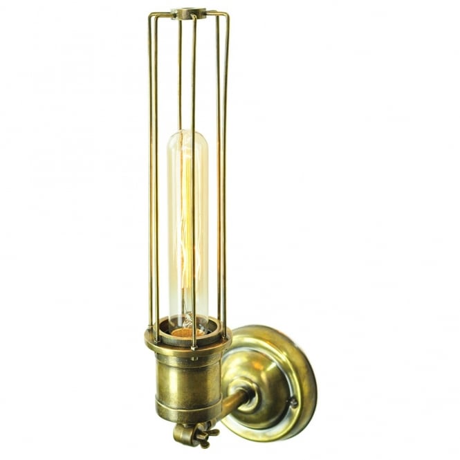 Alexander Adjustable Wall/Ceiling Light Antique Brass C/W LB1 Bulbs
