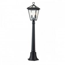 ALFORD PLACE 2 Light Pillar Lantern in Black