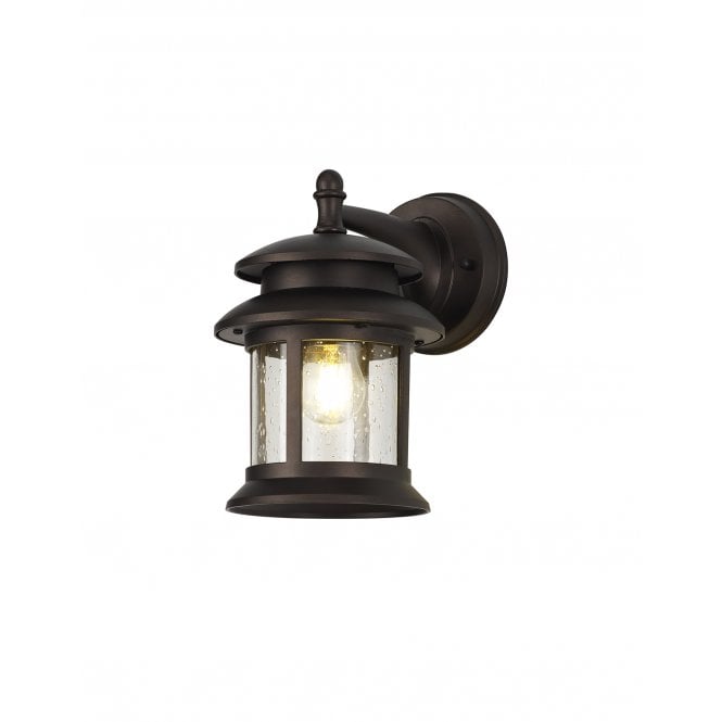 ALFRESCO Round Outdoor Wall Light in Antique Bronze