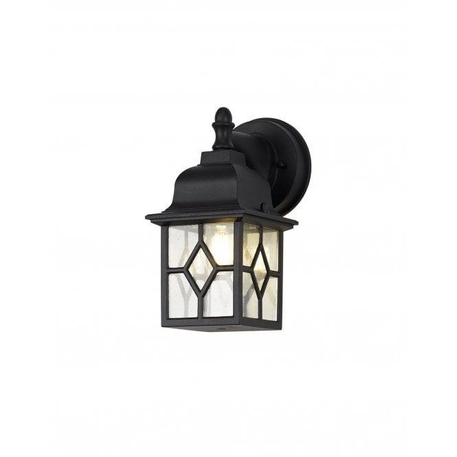 ALFRESCO Square Outdoor Wall Lantern in Sand Black