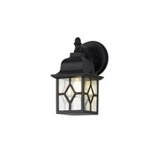 ALFRESCO Square Outdoor Wall Lantern in Sand Black