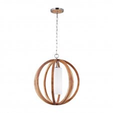 contemporary design wooden globe frame ceiling pendant