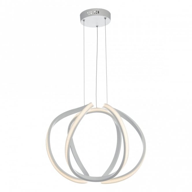 ALONSA sculptural white LED ceiling pendant (small)