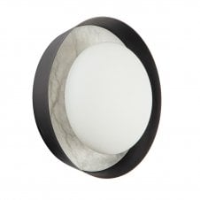 Alonso 2 Light LED Wall Light - Urban Bronze With Alabaster Backplate