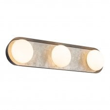 Alonso 3 Light LED Wall Light - Urban Bronze With Alabaster Backplate