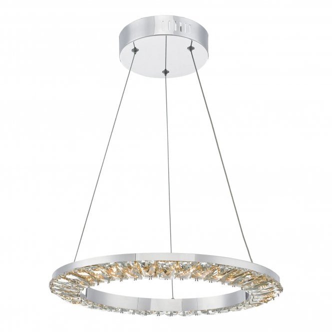 ALTAMURA Pendant Polished Chrome & Crystal Led