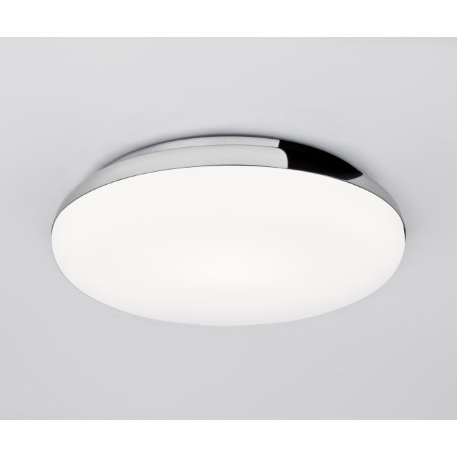 ALTEA modern bathroom ceiling light in chrome with opal diffuser