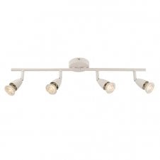 AMALFI 4 light spotlight bar in white finish