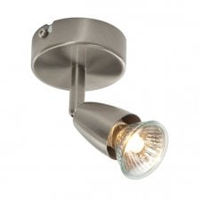 AMALFI single spotlight in satin nickel