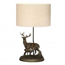 Bronze Table Lamp With Shade