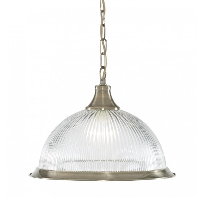 AMERICAN DINER antique brass ceiling pendant light