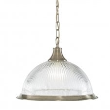 AMERICAN DINER antique brass ceiling pendant light