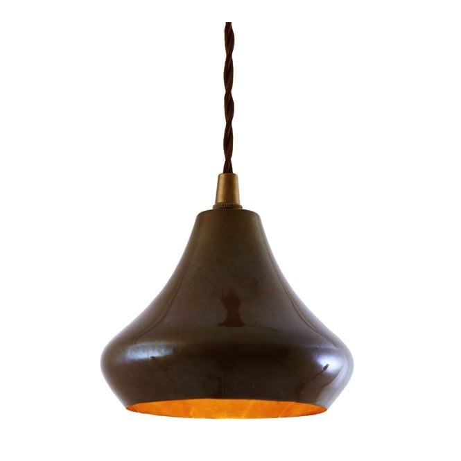 AMINA Single Moroccan Pendant Antique Brass