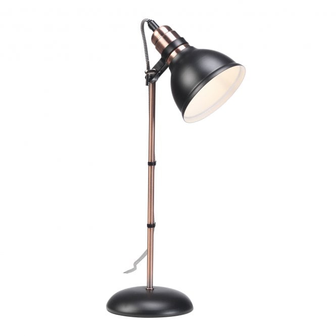 AMKA Adjustable Table Lamp in Black and Copper