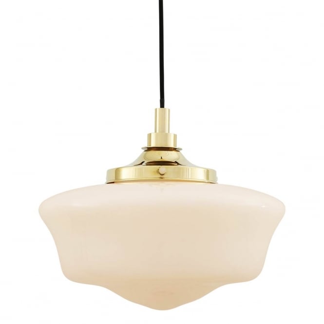 ANATH schoolhouse style bathroom ceiling pendant in polished brass