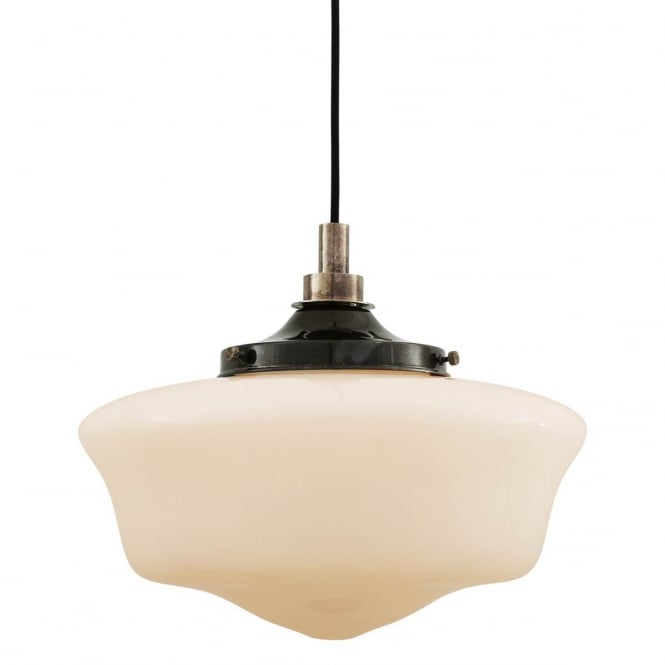 ANATH schoolhouse style ceiling pendant in antique silver