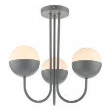 opal and grey flush ceiling light