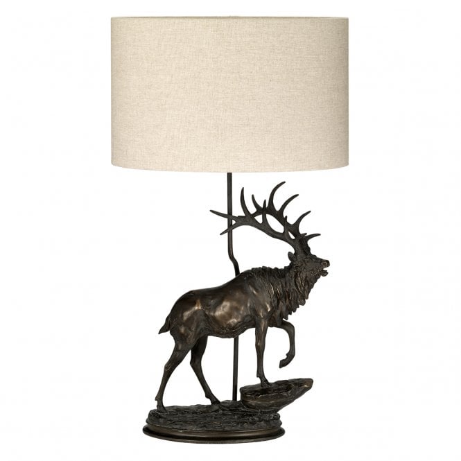 ANGUS 1 Light Table Lamp With Oval Shade