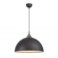 ANNA Large Sand Black and Satin Nickel Ceiling Pendant Light