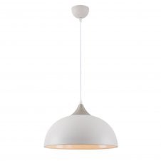 ANNA sand white and satin nickel ceiling pendant light