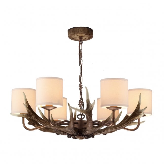 ANTLER rustic stag antler ceiling pendant light