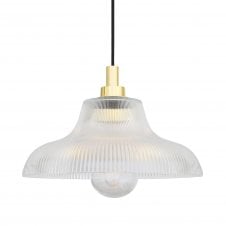 AQUARIUS Industrial Pendant Light | Polished Brass | IP65