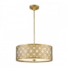 ARABELLA dual mount large ceiling light in distressed gold