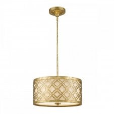 ARABELLA dual mount medium ceiling light in distressed gold