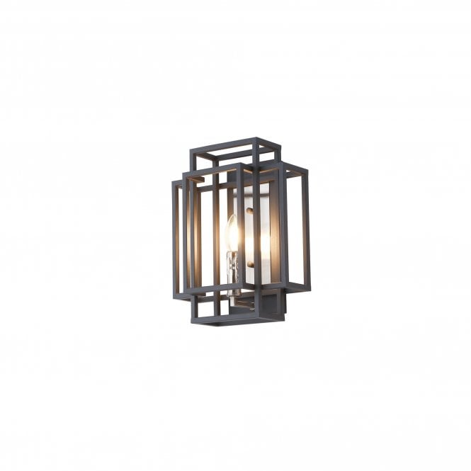 ARCHITECT Wall Lamp 1 Light E14 | Anthracite and Satin Nickel