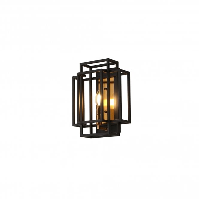 ARCHITECT Wall Lamp 1 Light E14 | Black and Gold