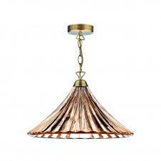 Amber Glass Single Pendant Light for Over Table