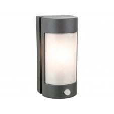 ARENA Wall Light with PIR Graphite with Opal Polycarbonate Diffuser