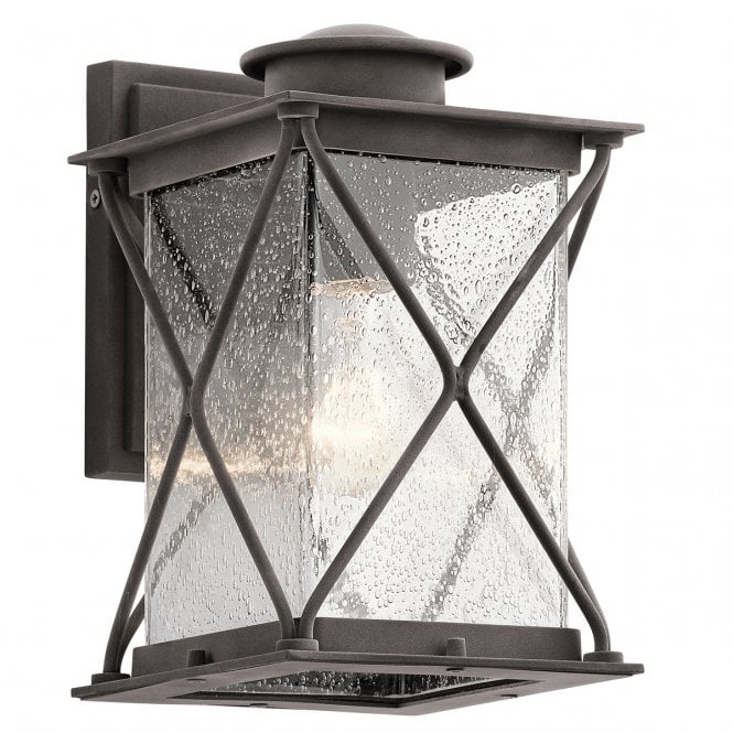 ARGYLE outdoor wall lantern in weathered zinc (small)