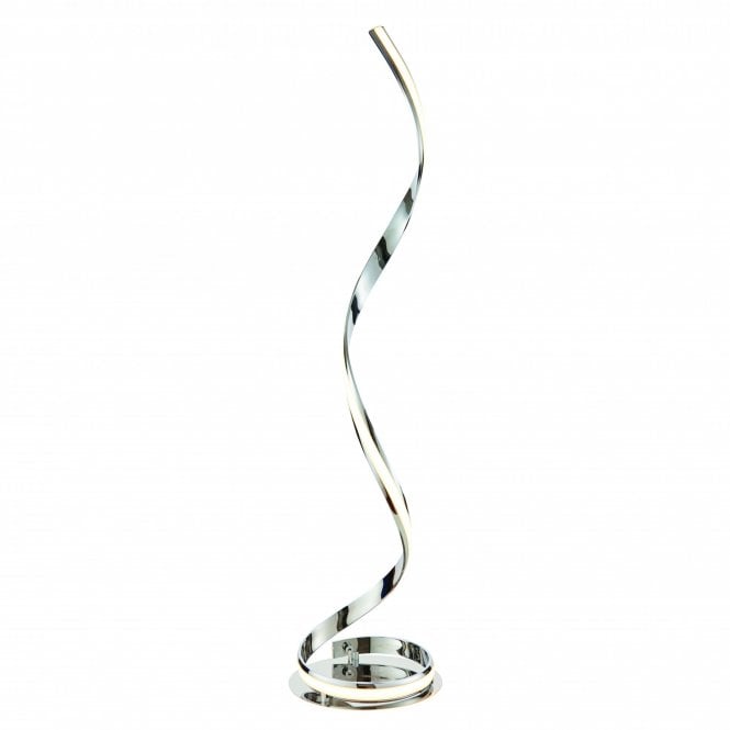 ARIA modern chrome LED twist floor lamp